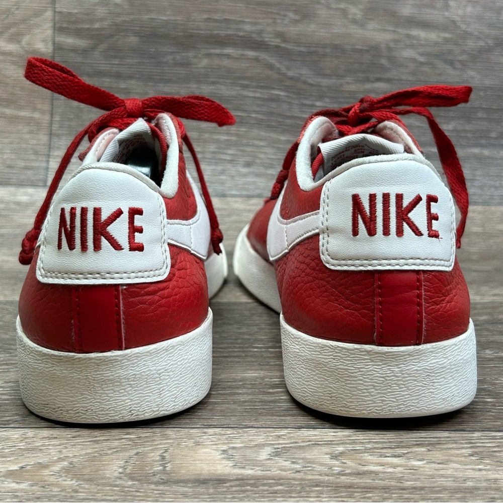 Nike Blazer Low PRM Womens 9.5 Red Sail Basketball Sneakers Gym Tennis Shoes - Picture 11 of 13